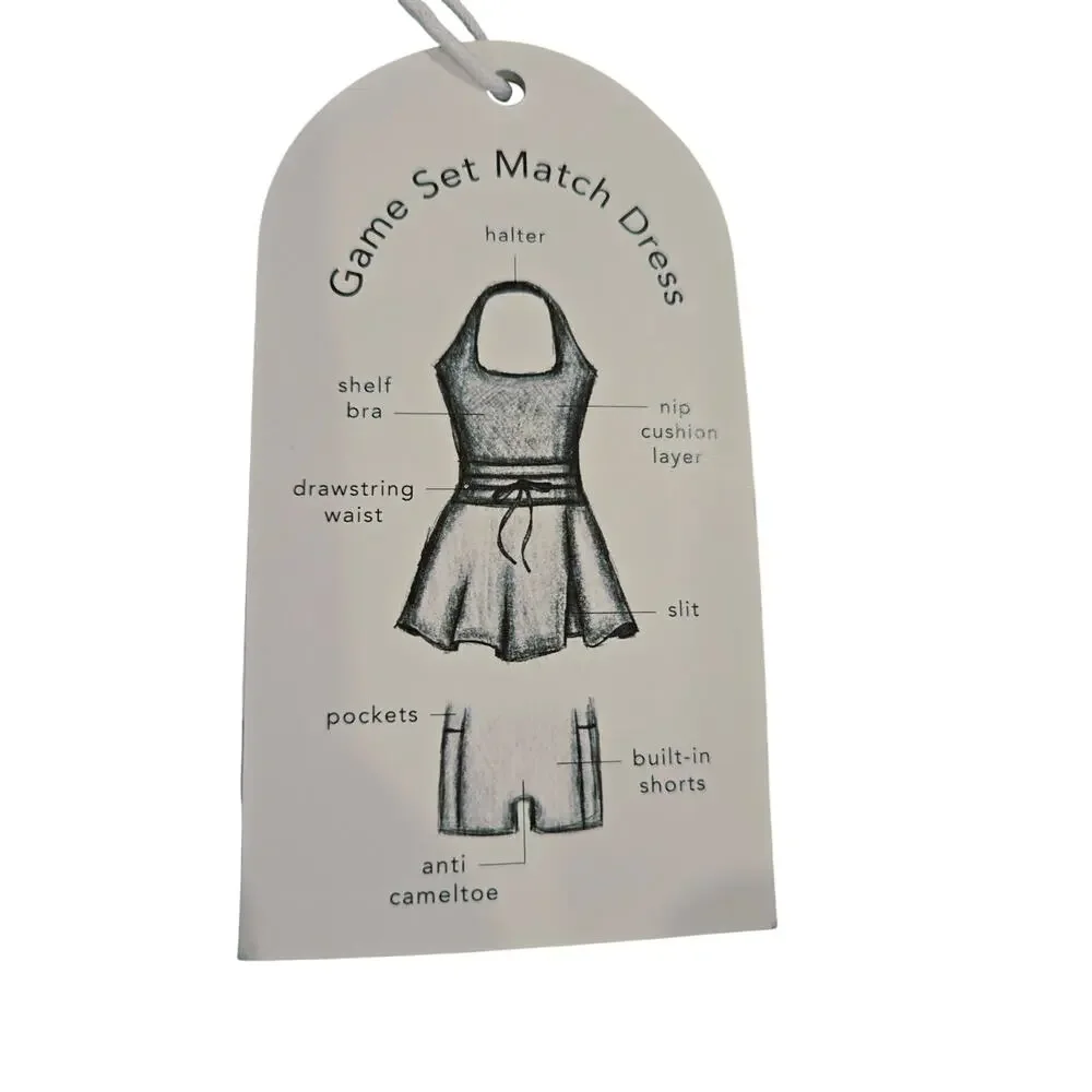Logilates Game Set Match Halter Active Women Dress Size :Small